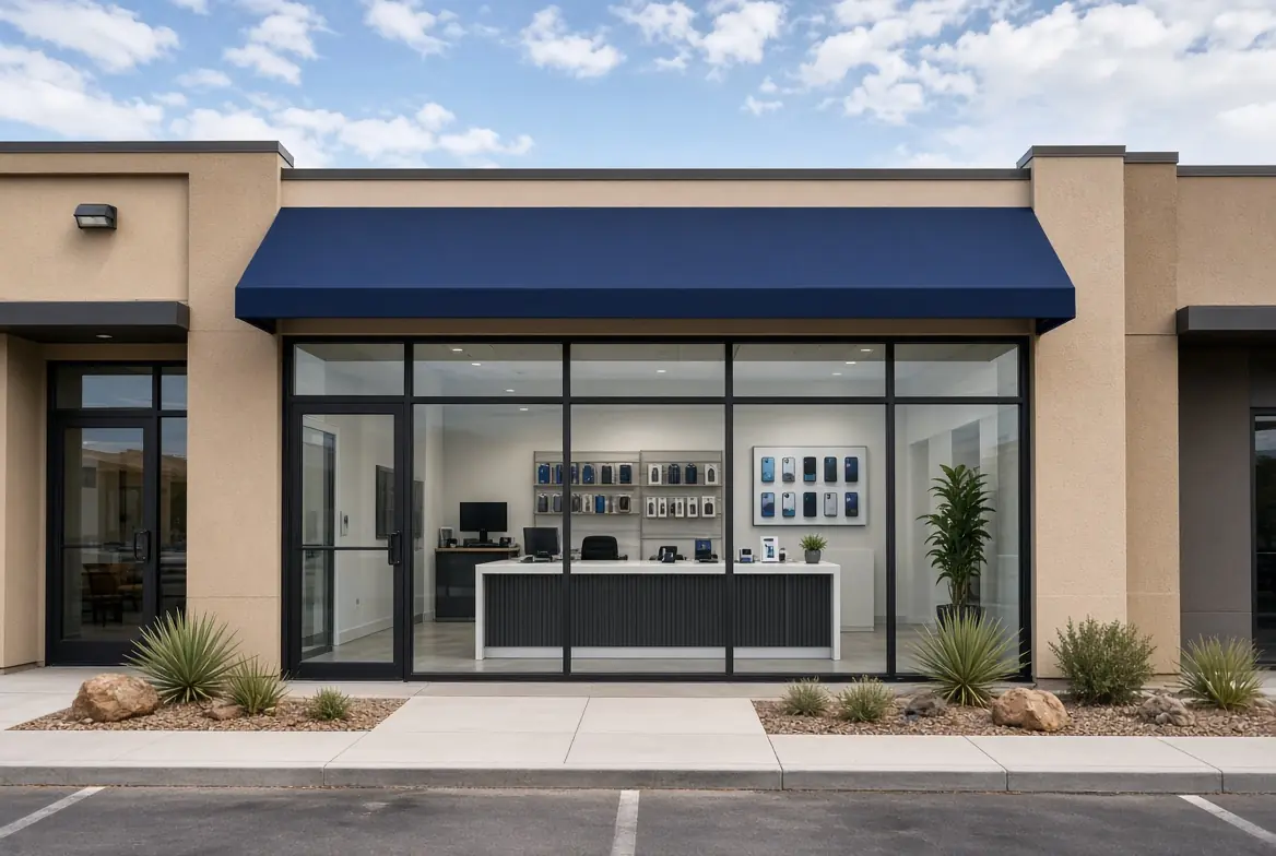 Repair shop storefront on Craig Road in North Las Vegas